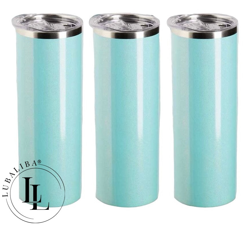 TUMBLER inox turquoise-menthe