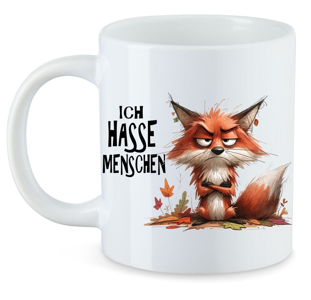 Ich Hasse Menschen Fuchsi der Fuchs Tasse Keramik Motiv: TAP