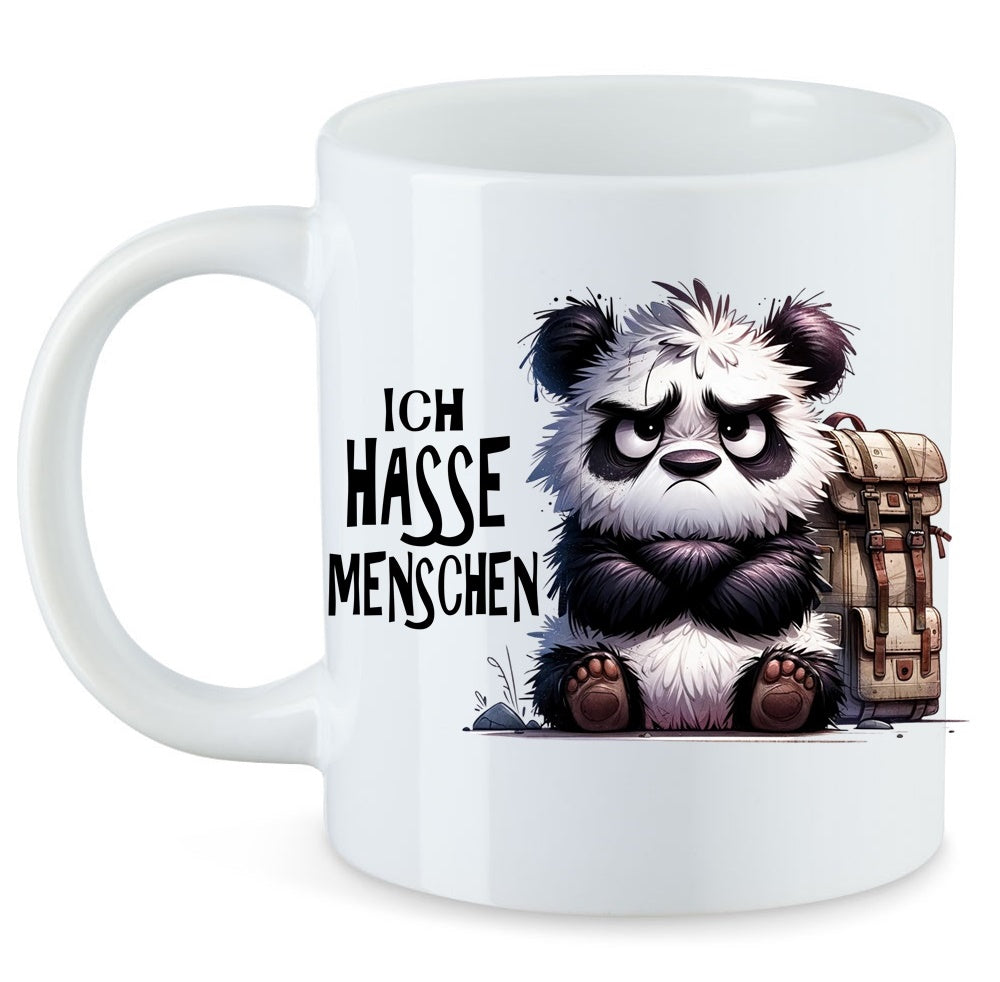 Ich Hasse Menschen Pandael der Panda Tasse Keramik Motiv: TAW