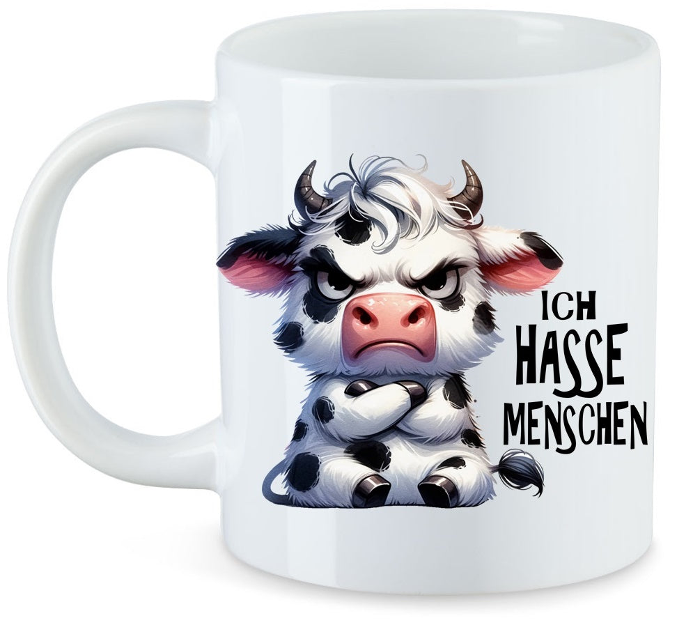 Ich Hasse Menschen Fleckbert Tasse Keramik Motiv: TAE