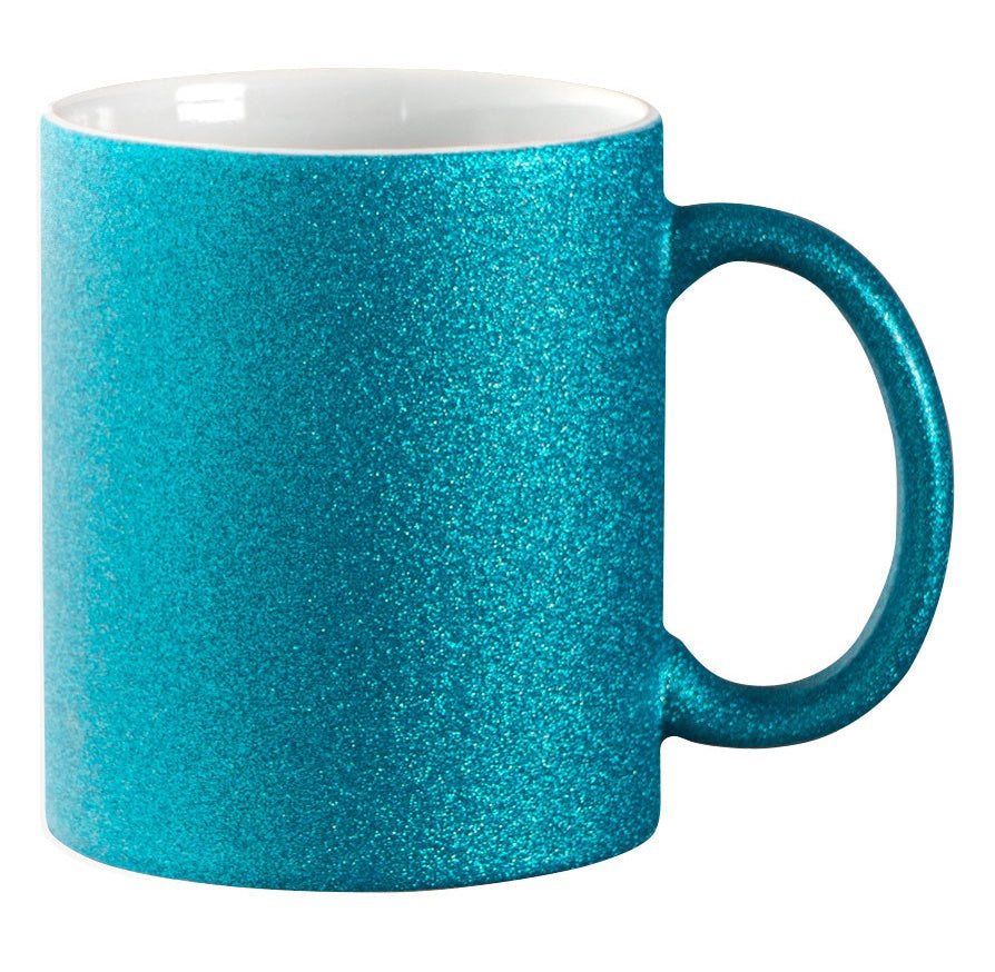 CREAT tasse à paillettes turquoise