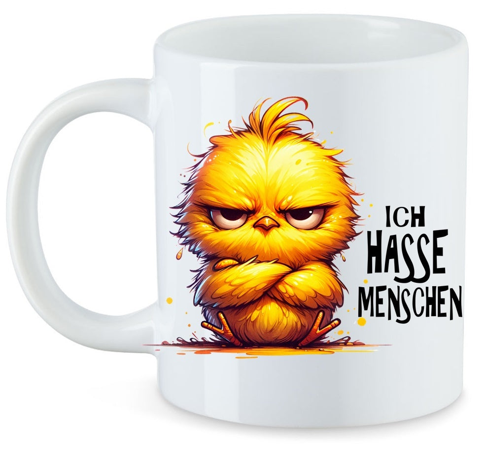 Je déteste les gens Wingman le poulet Mug en céramique Motif : TAI