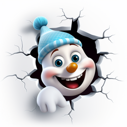 Motif "Bonhomme de neige 3D Franky" Numéro d'art : CAK