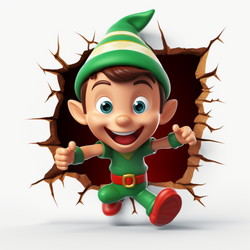 Motiv " 3D Christmas Elf " ArtNr.: CAR