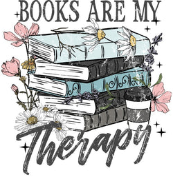 Motiv " Books are my Therapy "  ArtNr.: DDS