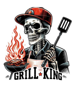 Motiv " SKULL GRILL KING " ArtNr.: HMK