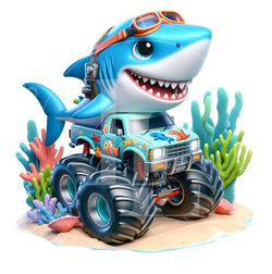 Motif « Monster Truck Shark » Numéro d'article : KDG