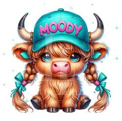 Motif "MOODY COW" Numéro d'art : KDL