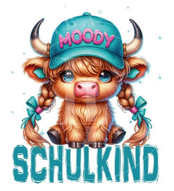 Motiv " SCHULKIND MOODY KUH " ArtNr.: KDR