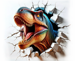 Motif "Optique 3D DINO" N° d'art : KEO