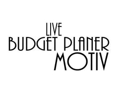 Motif "LIVE BUDGET" Art n° : BUDGET PLANER