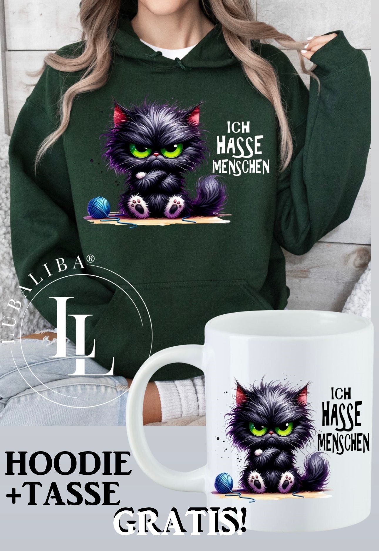 Hoodie Khaki + TASSE 