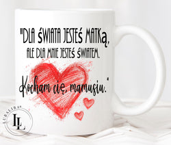 TASSE " ICH LIEBE DICH MAMA " POLNISCH Motiv: SPL