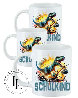 " Bagger Dino Schulkind " Kinderbecher Schulkind Motiv: KDC