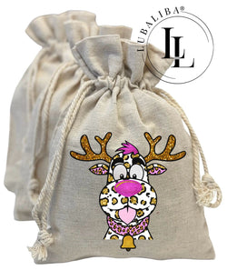 Sac en jute sac en jute "GLITTER EFFECT ELK BOHO" Art n°: WXG