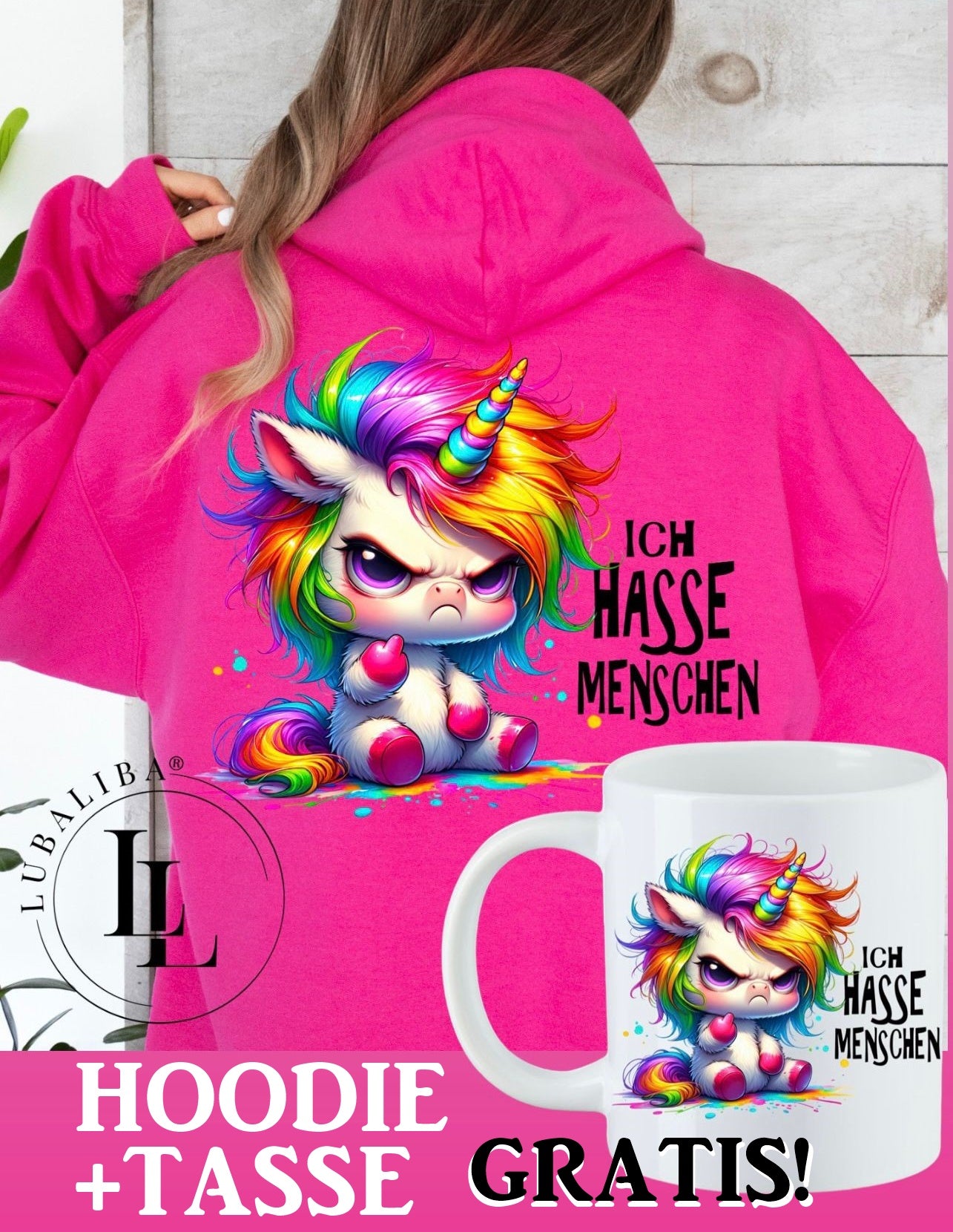 Hoodie Pink + TASSE 