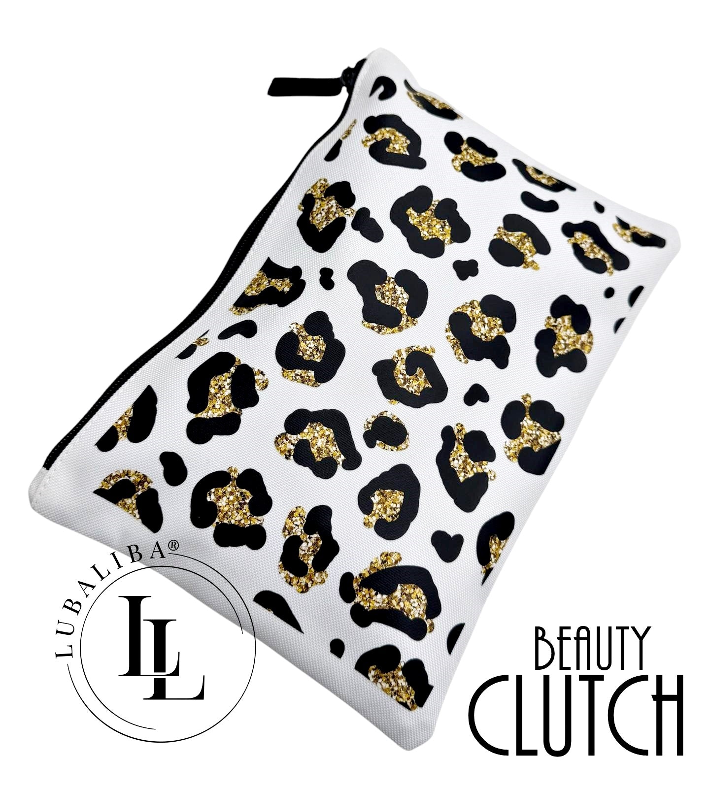 Leo Style Clutch Beautytasche - Weiss