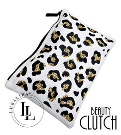 Leo Style Clutch Beautytasche - Weiss