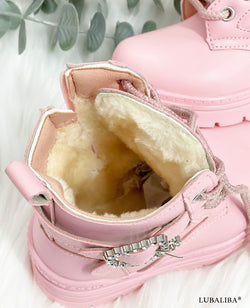 Winter Girls/Glitter/Rosa Kinderschuhe Boots gefüttert