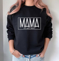 Sweatshirt  MAMA mit Wunschnamen /FARBWAHL